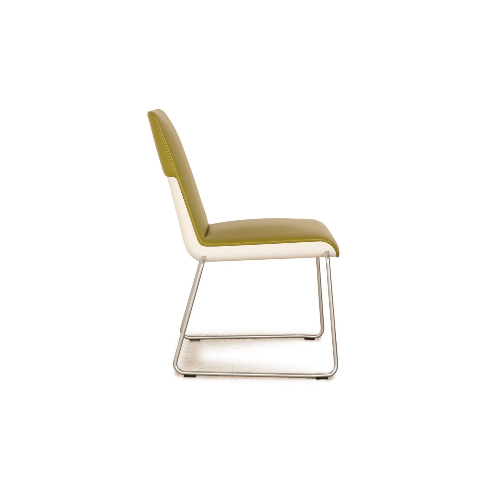 Set Of 4 Rolf Benz Sinus 626 Leather Chairs Green Dining Room photo buy