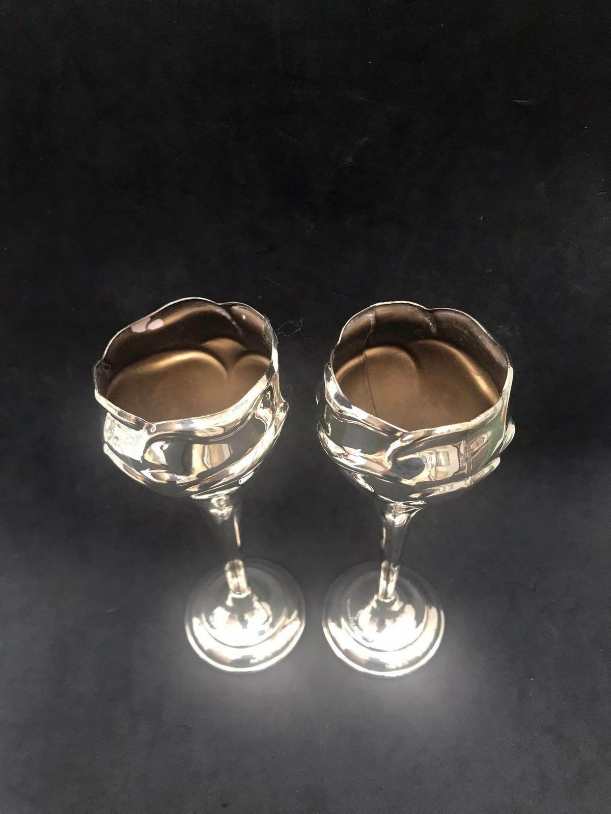 Pair Silver Plated Bud Fluted Vases English Soliflor, Trumpet Vases One Flower Gift For Her Hostess Gift Posy Holder photo Home Decor