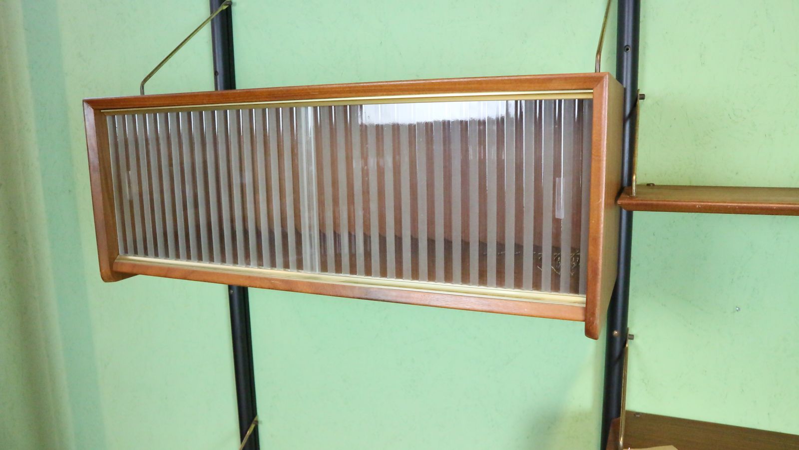 Teak Modular Mid Century Modern Wall Unit By Louis Van Teeffelen For Wébé, 1960s photo 2050.0