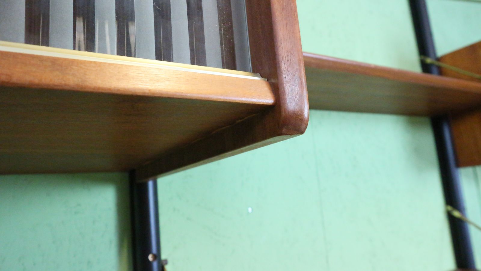 2050.0 Teak Modular Mid Century Modern Wall Unit By Louis Van Teeffelen For Wébé, 1960s photo