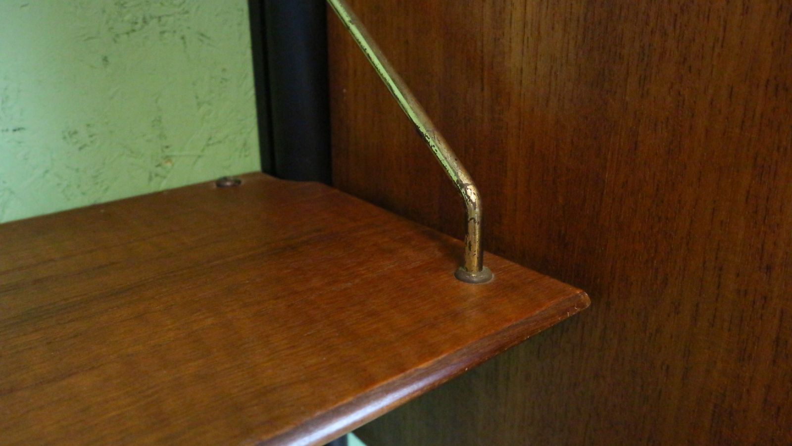 photo vintage Teak Modular Mid Century Modern Wall Unit By Louis Van Teeffelen For Wébé, 1960s