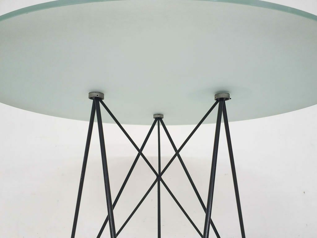 Rare Wire Frame Dining Table By Els Staal, The Netherlands, 1984 photo vintage