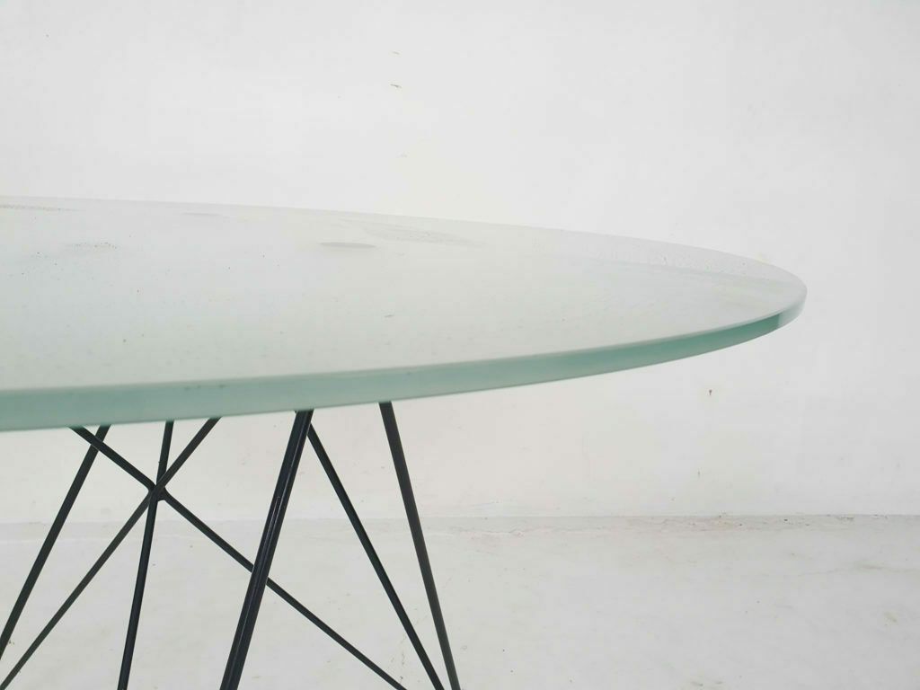 photo for sale Zeldzame Draadframe Eettafel Van Els Staal, Nederland, 1984