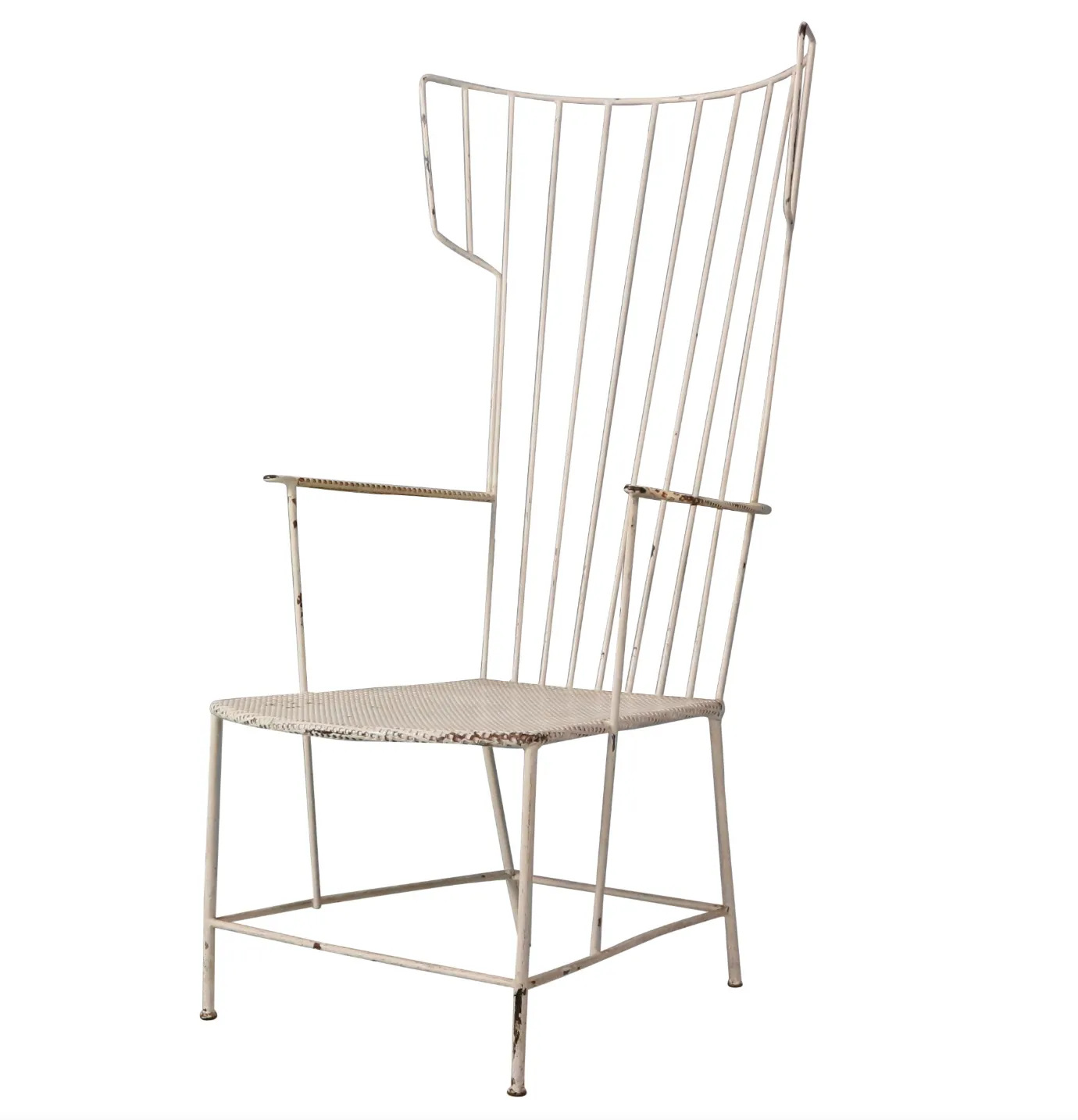 Rare Lyra Iron Armchair By Anna Lülja Praun & Thomas Lauterbach Sonett