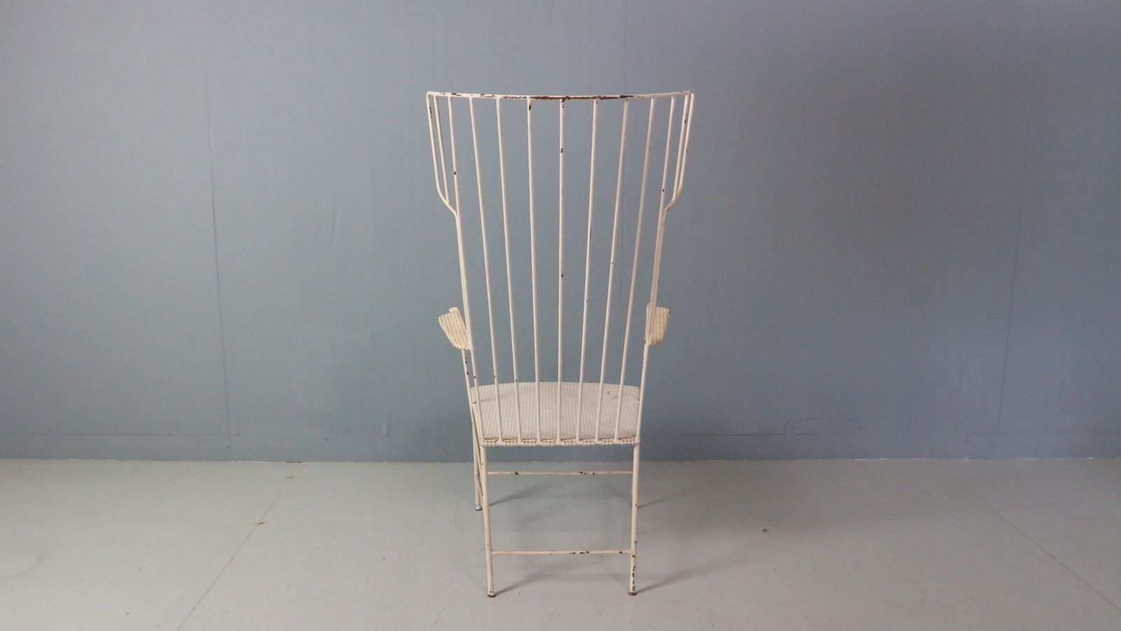 Rare Lyra Iron Armchair By Anna Lülja Praun & Thomas Lauterbach Sonett photo for sale