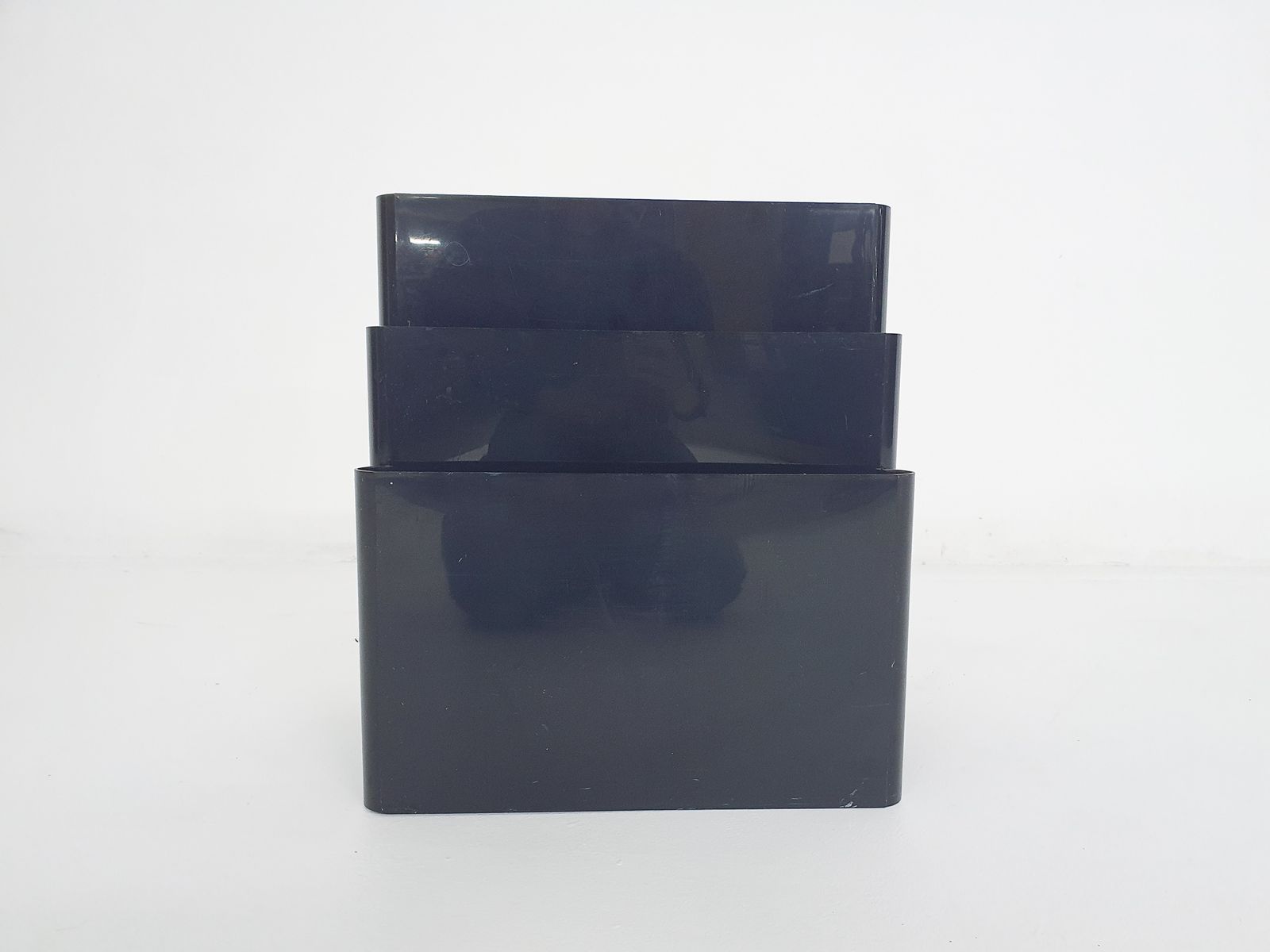 Black Giotto Stoppino For Kartell Magazine Stand, Italy 1960's photo 317.0
