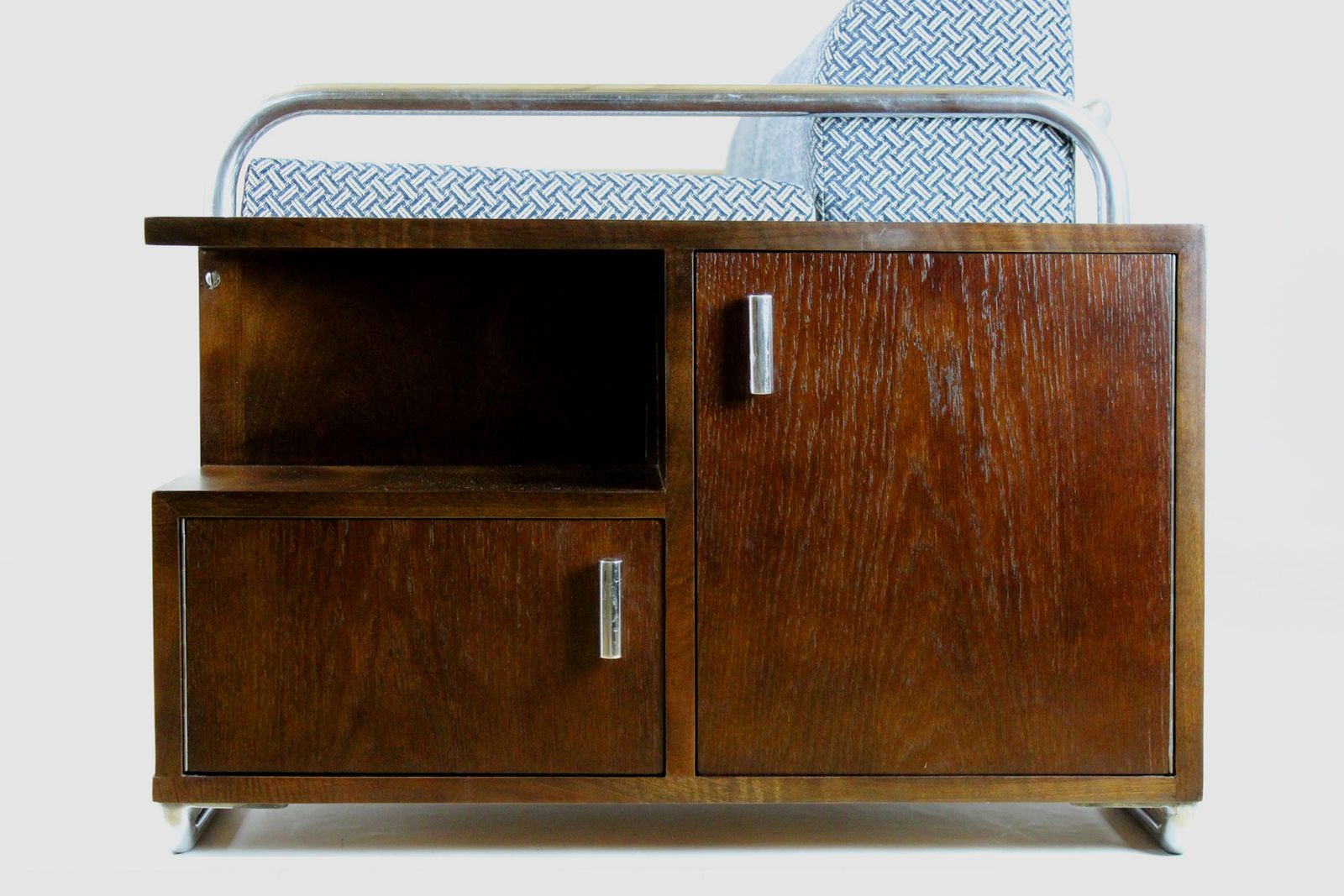 Restored Bauhaus Tubular Steel Sofa By Robert Slezak, 1930s photo buy