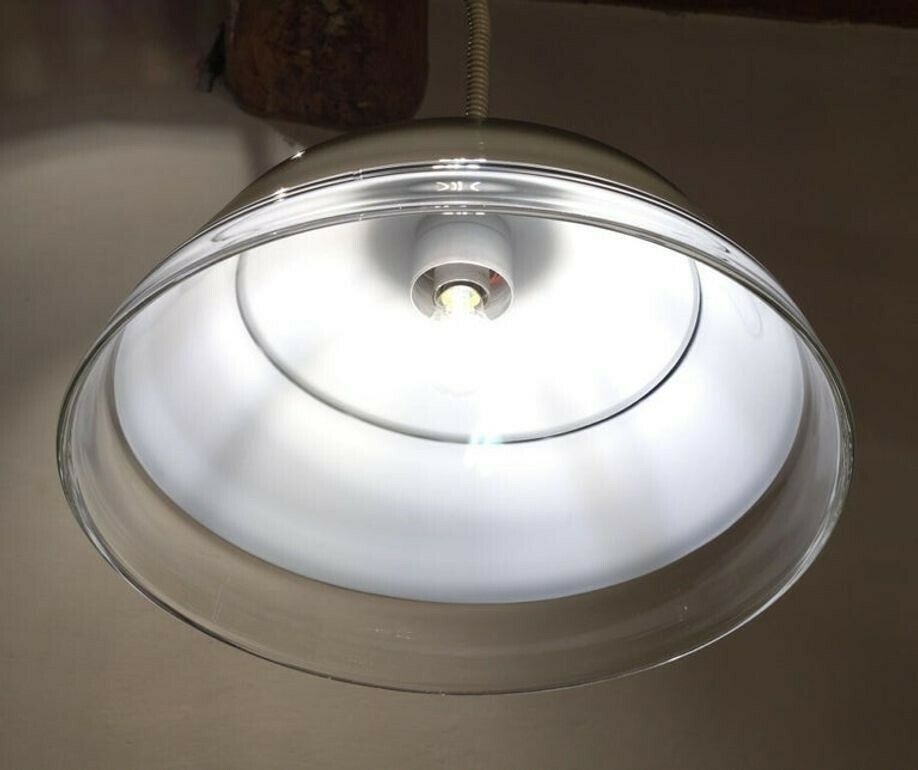 Lighting Noti Massari Renato Toso For Leucos, Rare 3 Incalmos Suspension Layered Glass photo