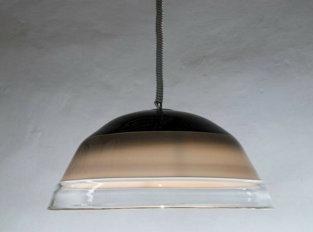 photo buy Noti Massari Renato Toso For Leucos, Rare 3 Incalmos Suspension Layered Glass