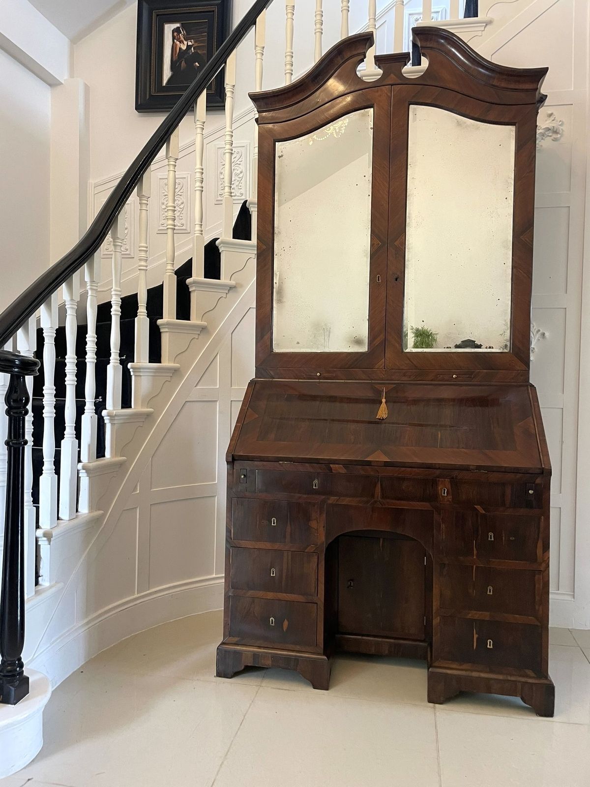 Antique 18th Century Rosewood Bureau Bookcase photo vinterior