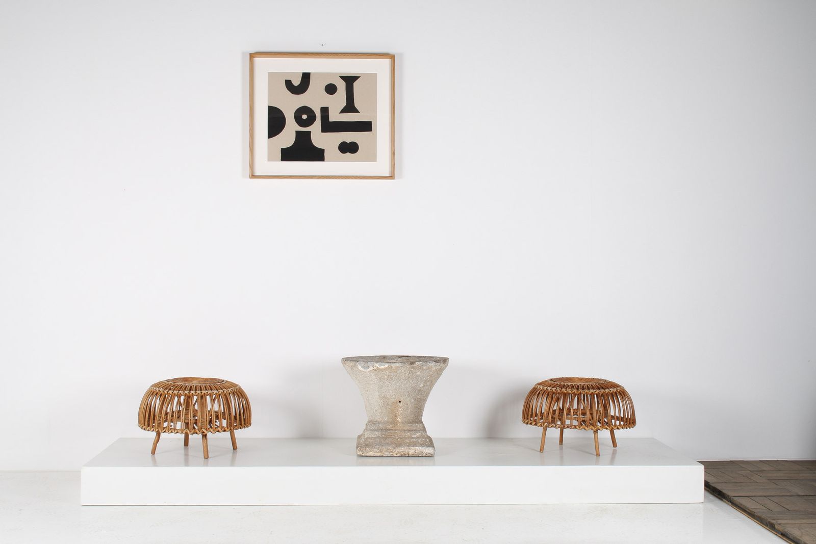 photo buy Mid Century Concrete Garden House Planter With Weathered Patina In The Manner Of Willy Guhl