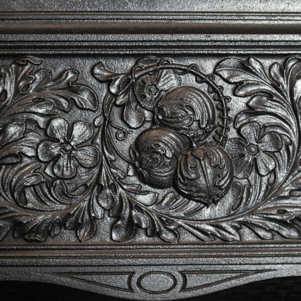 photo furniture Antique Cast Iron Combination Fireplace