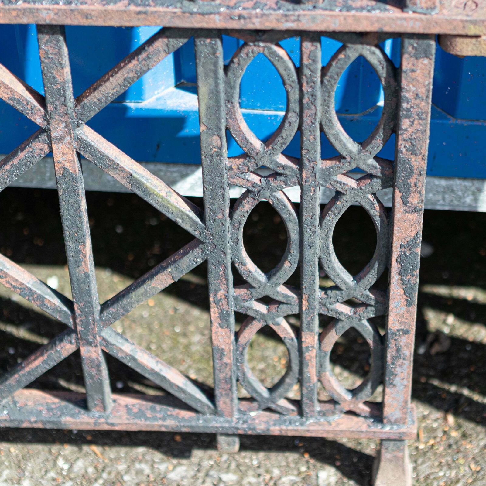 Ornate Antique Iron Railings | 3 Panels photo buy