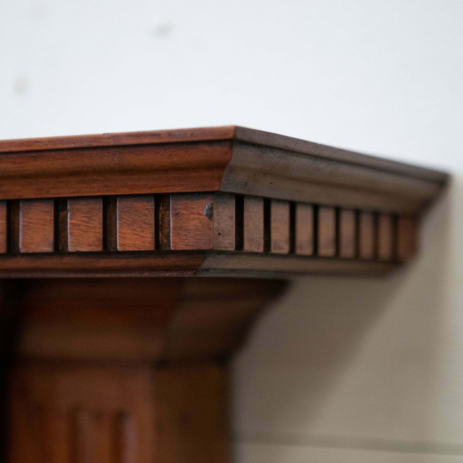 Antique Carved American Walnut Fireplace Surround photo furniture