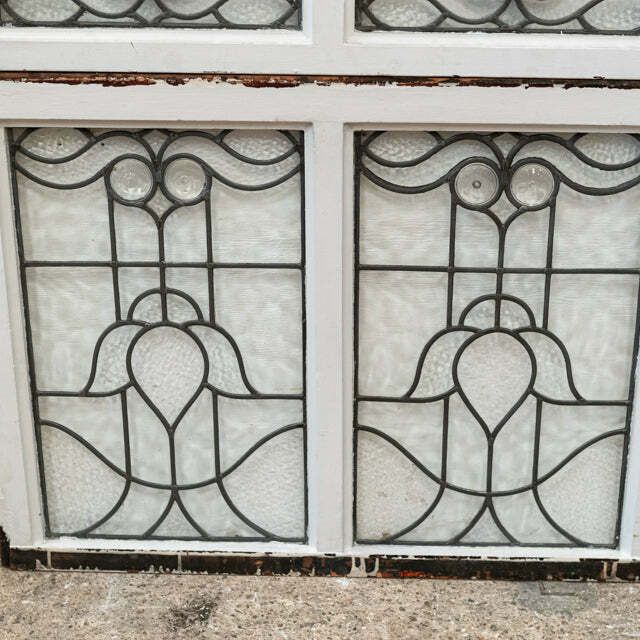 Reclaimed Stained Glass Arched Windows | Westminster Chapel photo for sale
