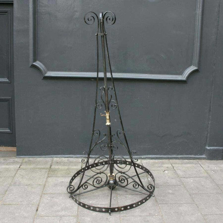 Antique Gothic Revival Wrought Iron Chandeliers