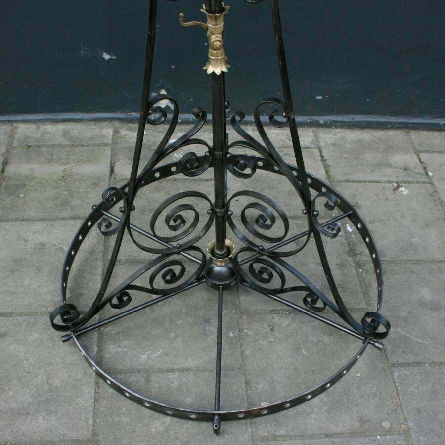 Antique Gothic Revival Wrought Iron Chandeliers photo Lighting