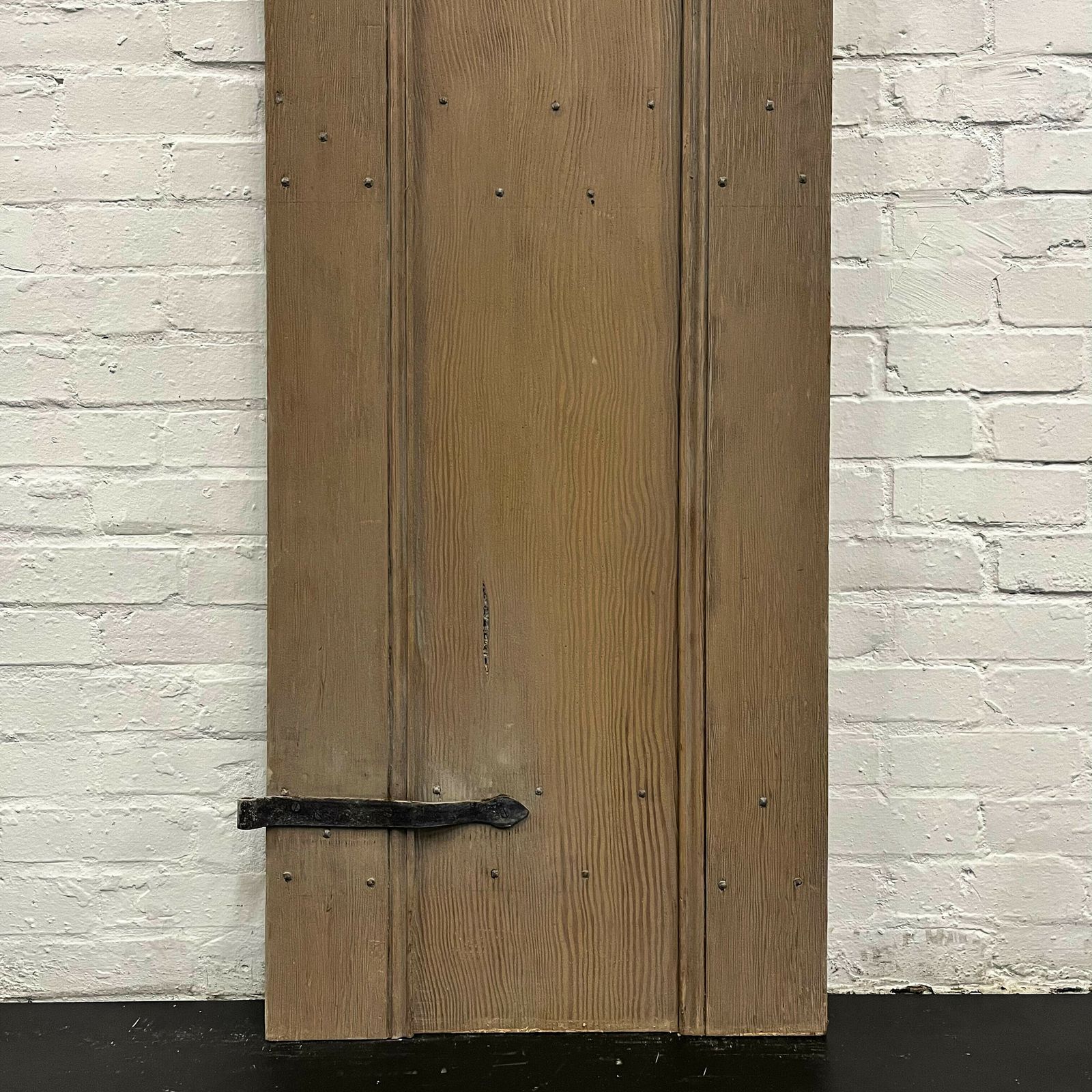 Antique Victorian Pine Latch Door   186cm X 59cm photo for sale
