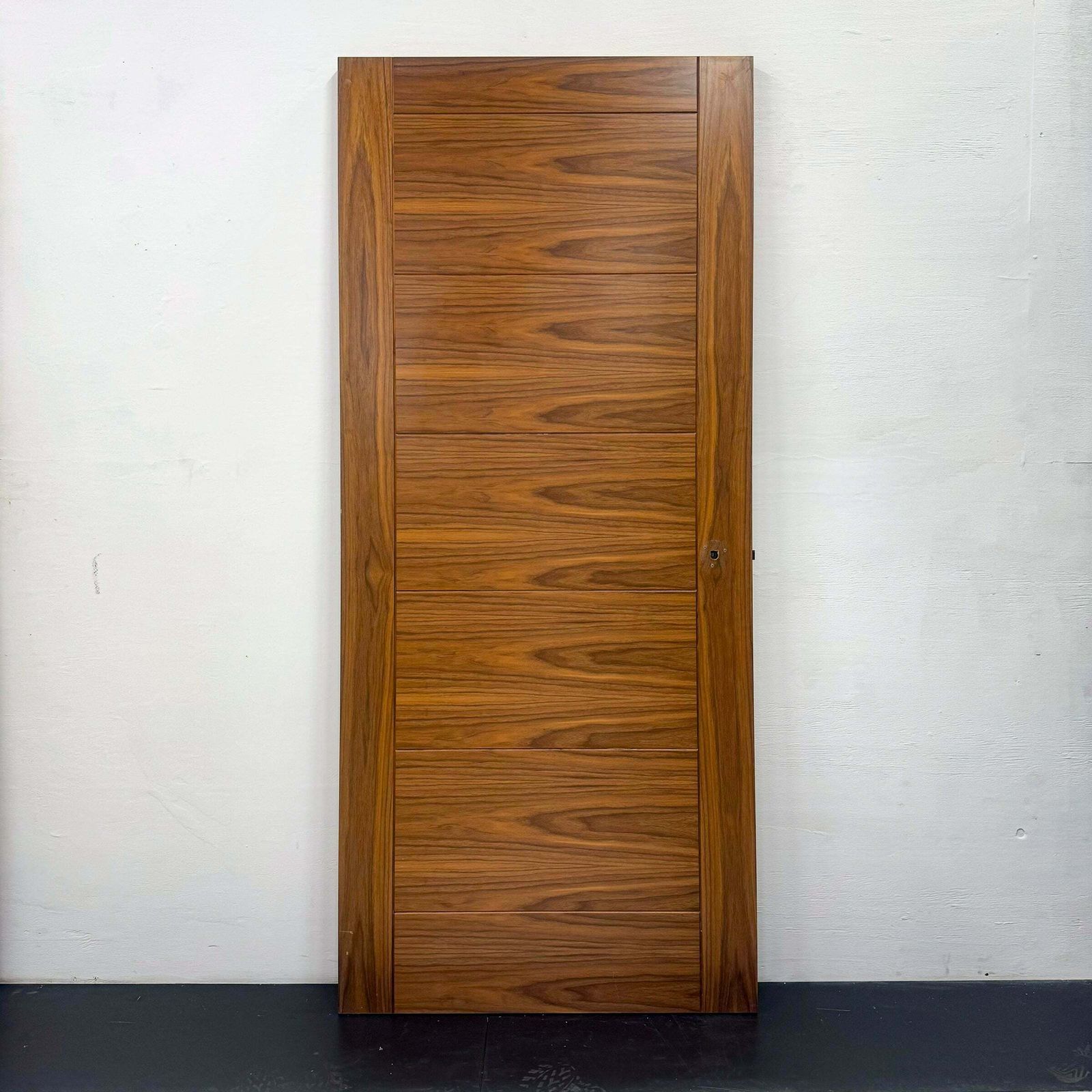 Modern Walnut Veneered Clothworker Fire Door   210cm X 91.5cm photo vinterior