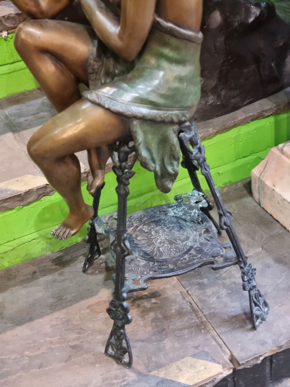 Art Deco Style Bronze Of A Seated Lady photo 1150.0