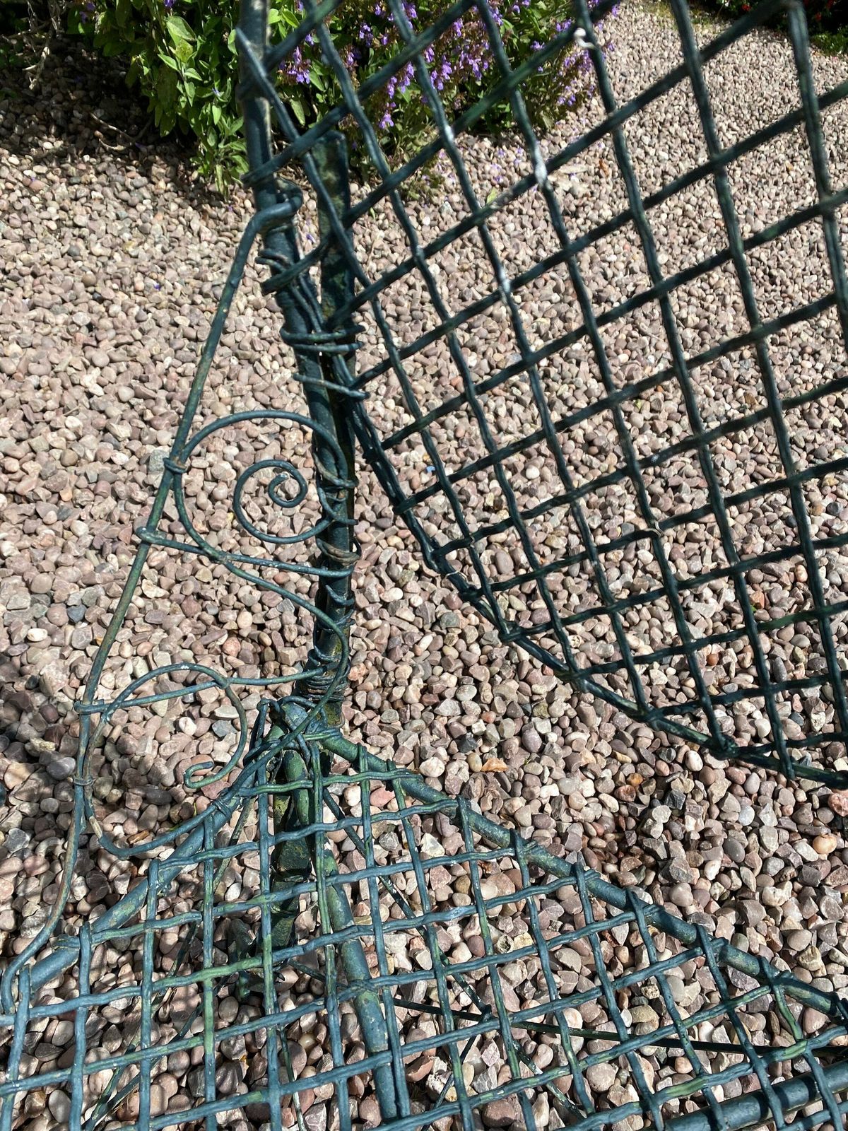 Fabulous Pair Of Antique Early English Wirework Garden/Conservatory Chairs. photo buy