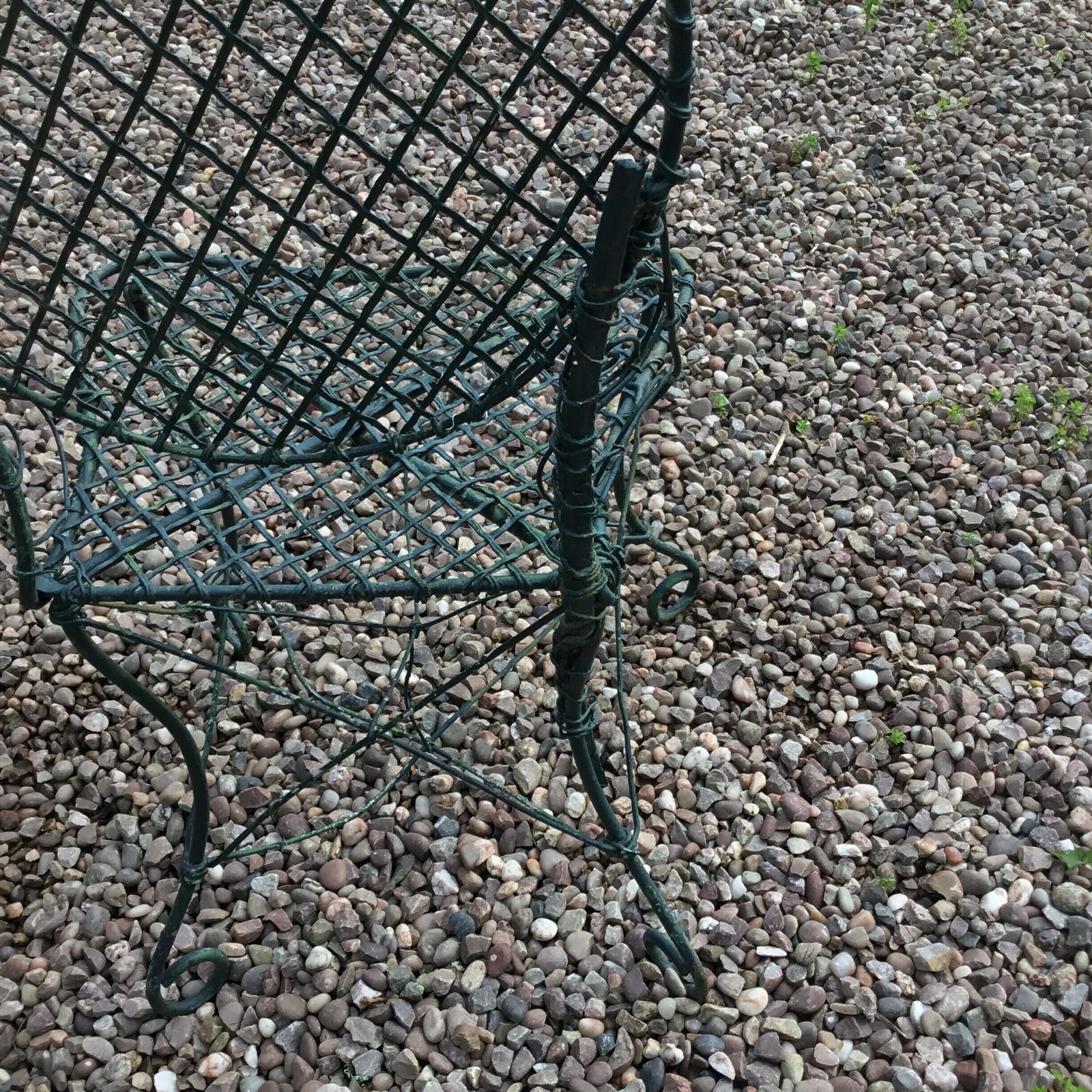 Fabulous Pair Of Antique Early English Wirework Garden/Conservatory Chairs. photo vintage