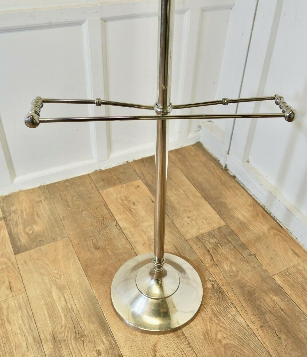 Stylish Retro Chrome Valet, Suit Hanger, Mannequin photo vinterior