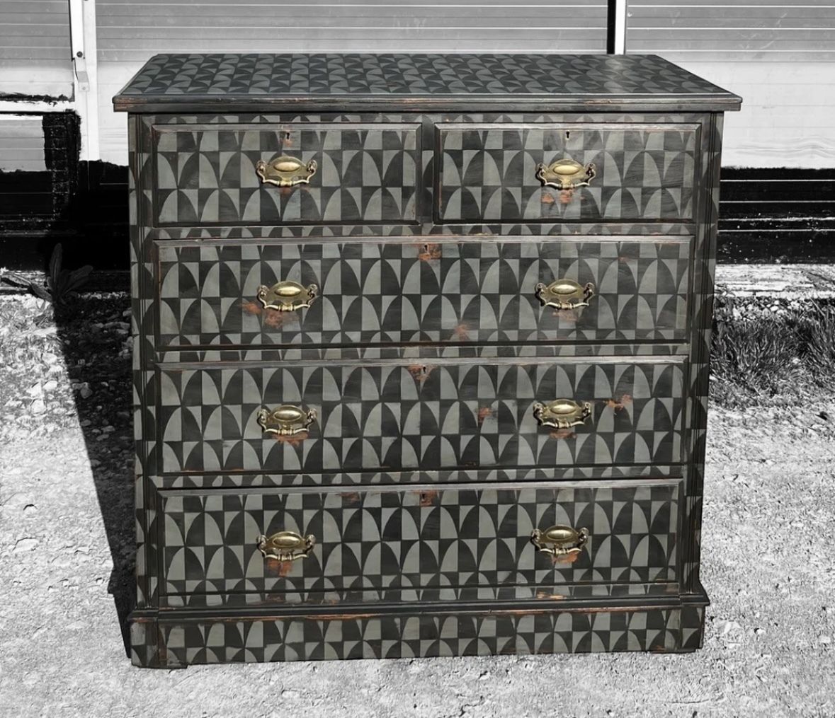 Chest Of Drawers 19th Century Geometric photo furniture
