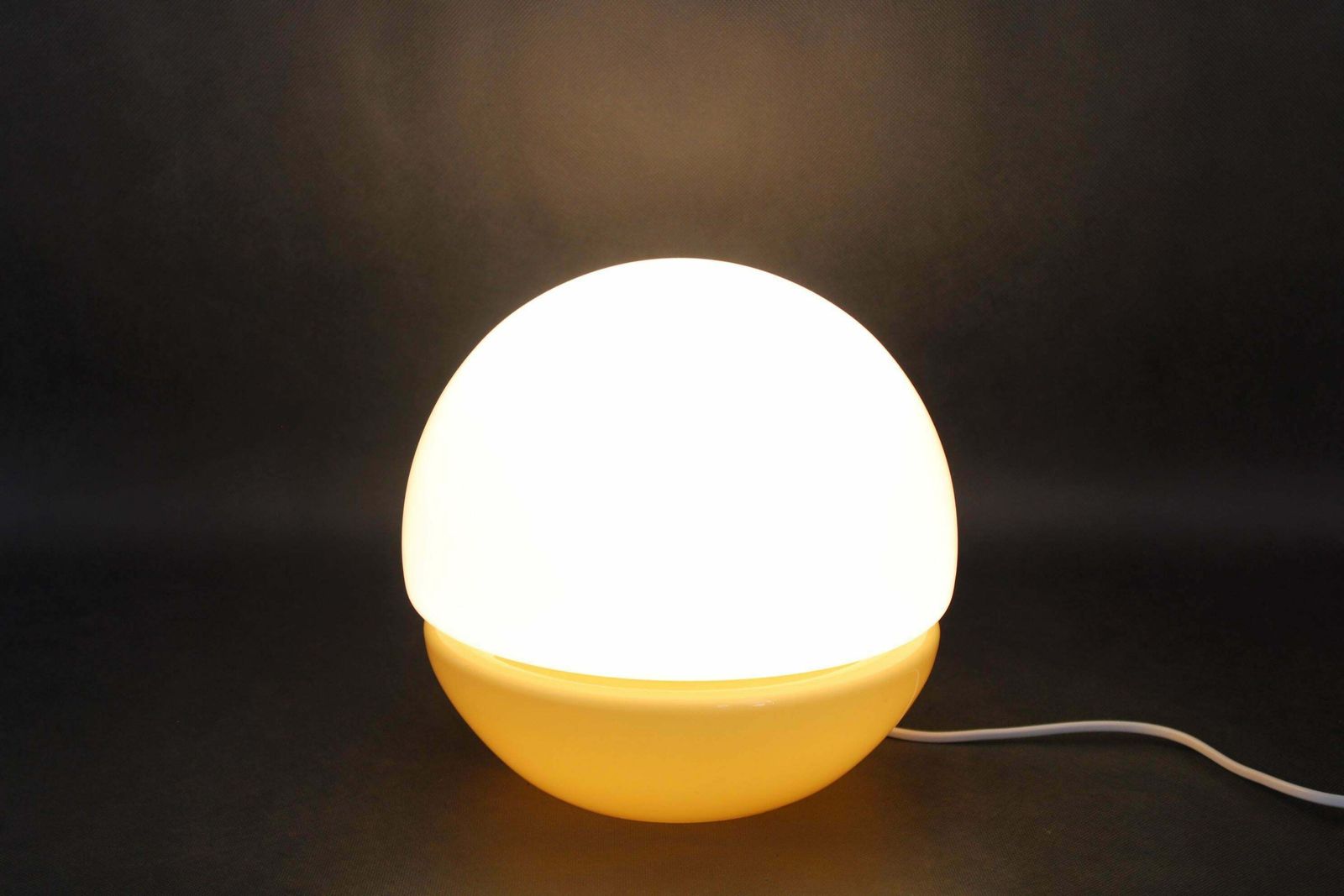 1970s Rare All Glass Table Lamp By Valaske Mezirici, Czechoslovakia photo vintage