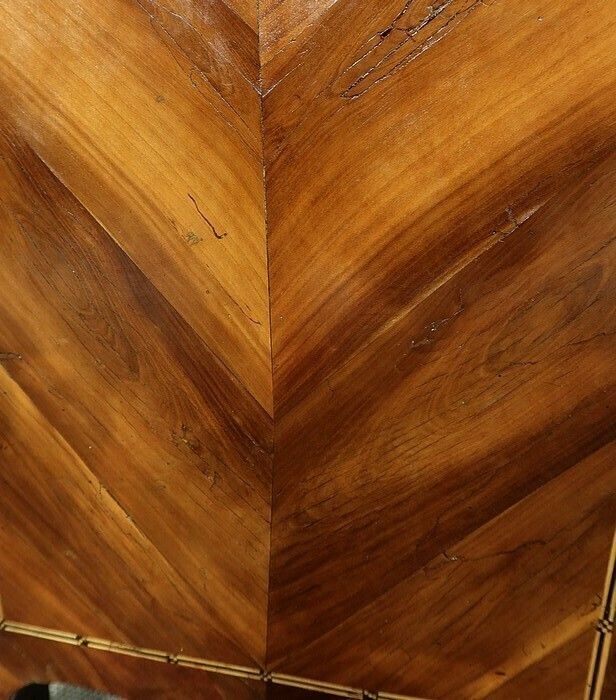 photo vintage Tomb Chest Of Drawers In Regional Wood Marquetry, Louis XIV Period   Eighteenth