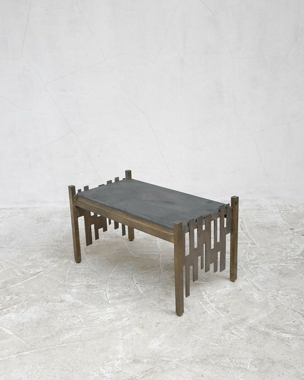 Italian Bronze Brutalist Coffee Table photo Furniture