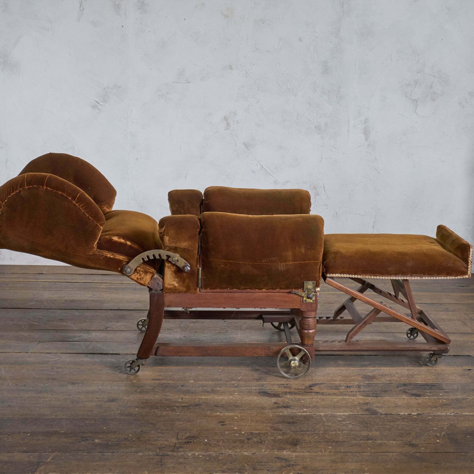 Antique Reclining Armchair By Foot And Son photo for sale