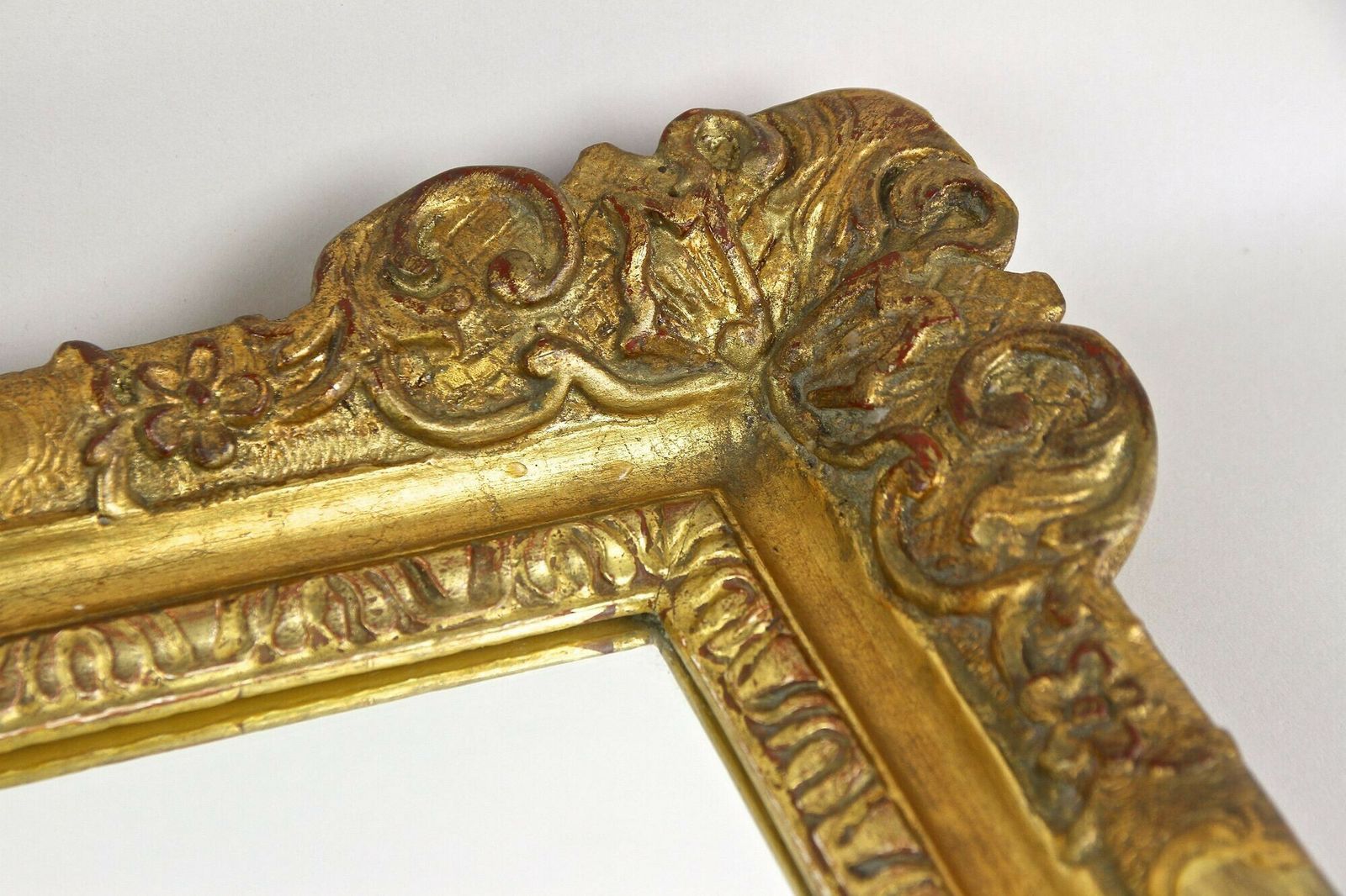 photo for sale 19th Century Gilt Biedermeier Wall Mirror, Handcarved, Austria Circa 1850