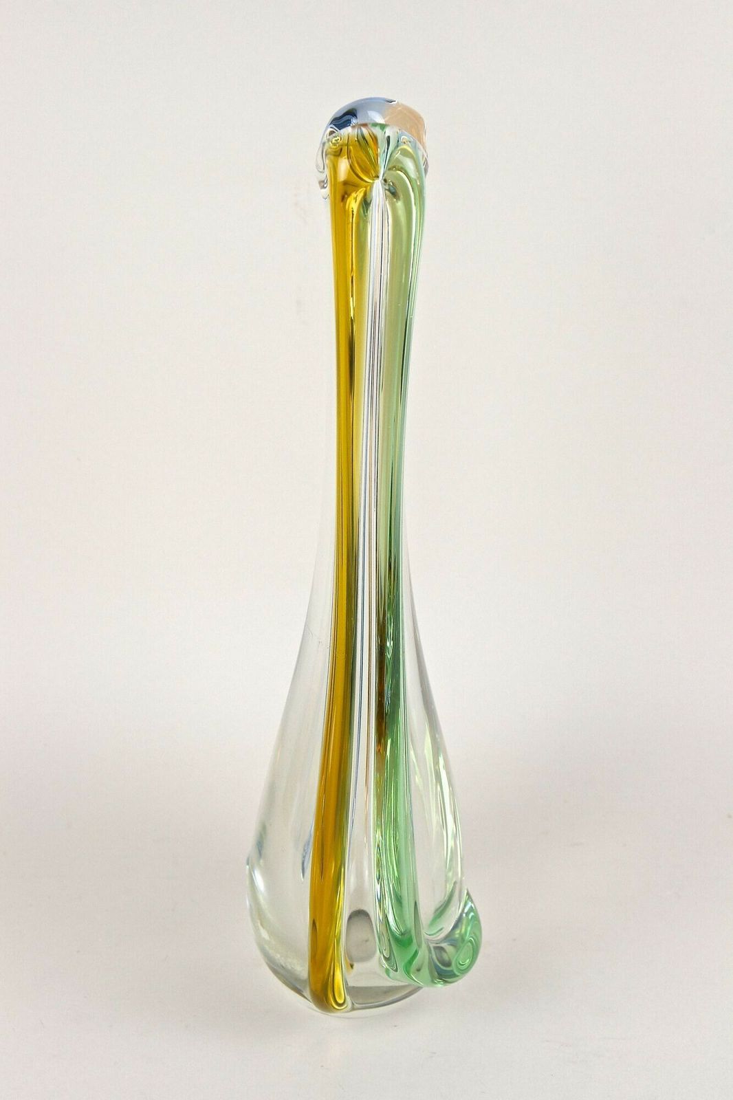 Mid Century Modern Murano Glass Vase By Sommerso Murano, Italy Circa 1960 photo Home Decor
