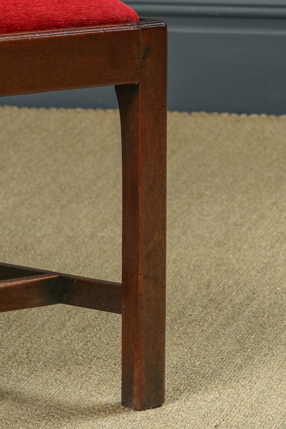 Furniture English Georgian Chippendale Ribbon Back Mahogany Dining  / Occasional Armchair / Carver Chair (Circa 1800) photo