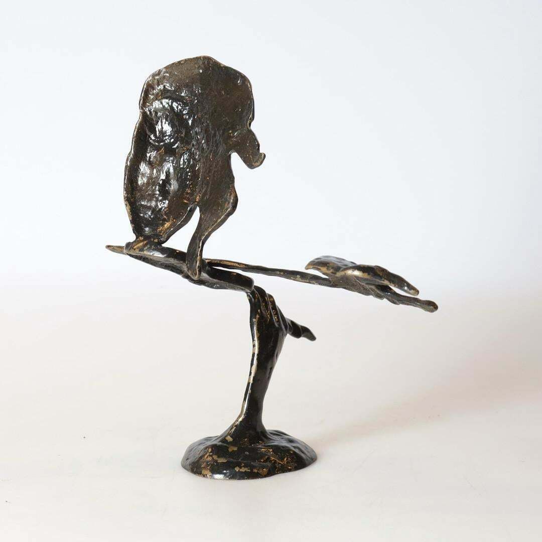 A Couple Of Antique Decorative Figurine Two Metal Musician Sculptures Home Decor photo 650.0