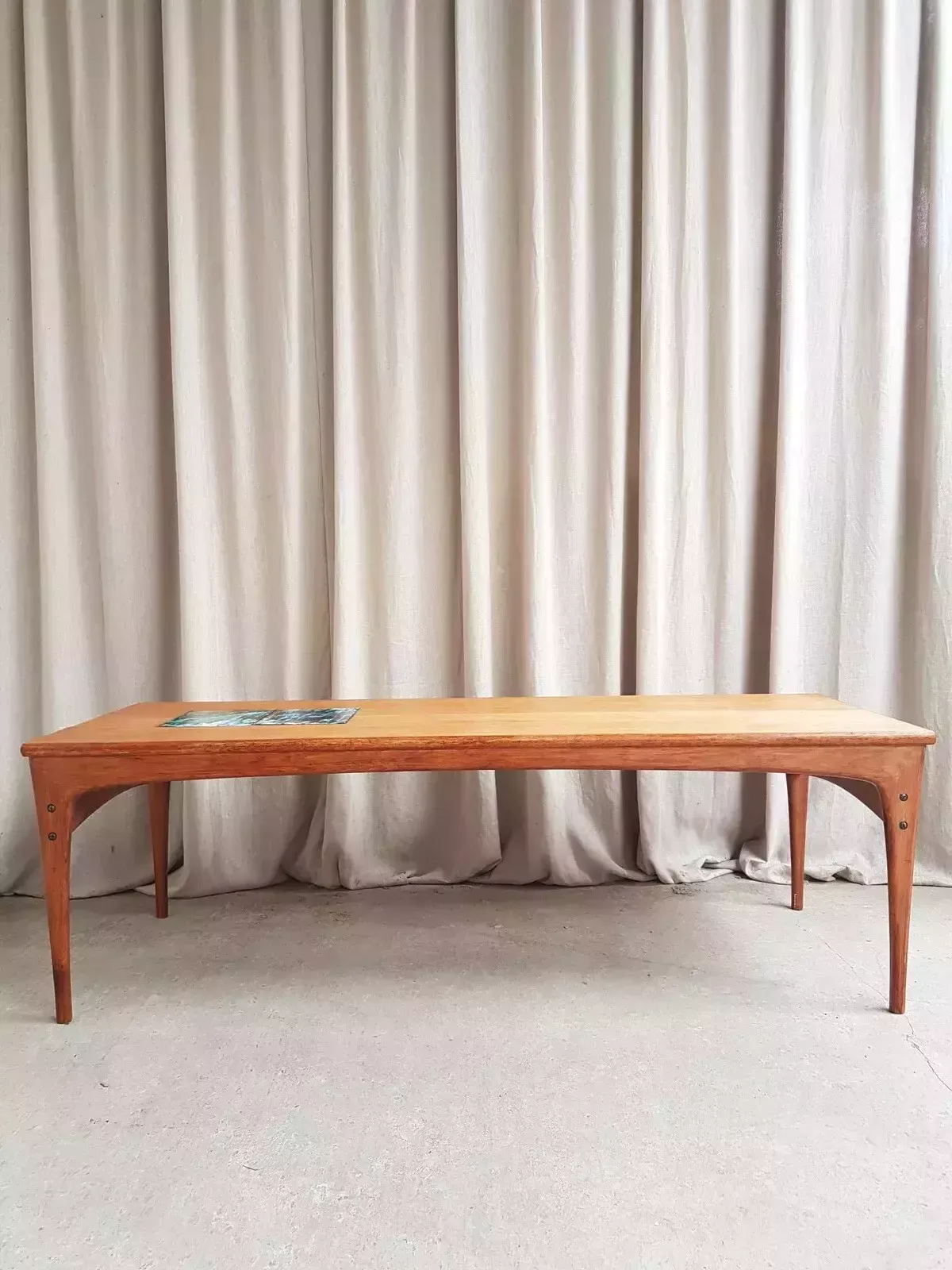 Vtg Mid Century Large Danish Oak Abstract Coffee Table By J Ingvard Jensen photo buy