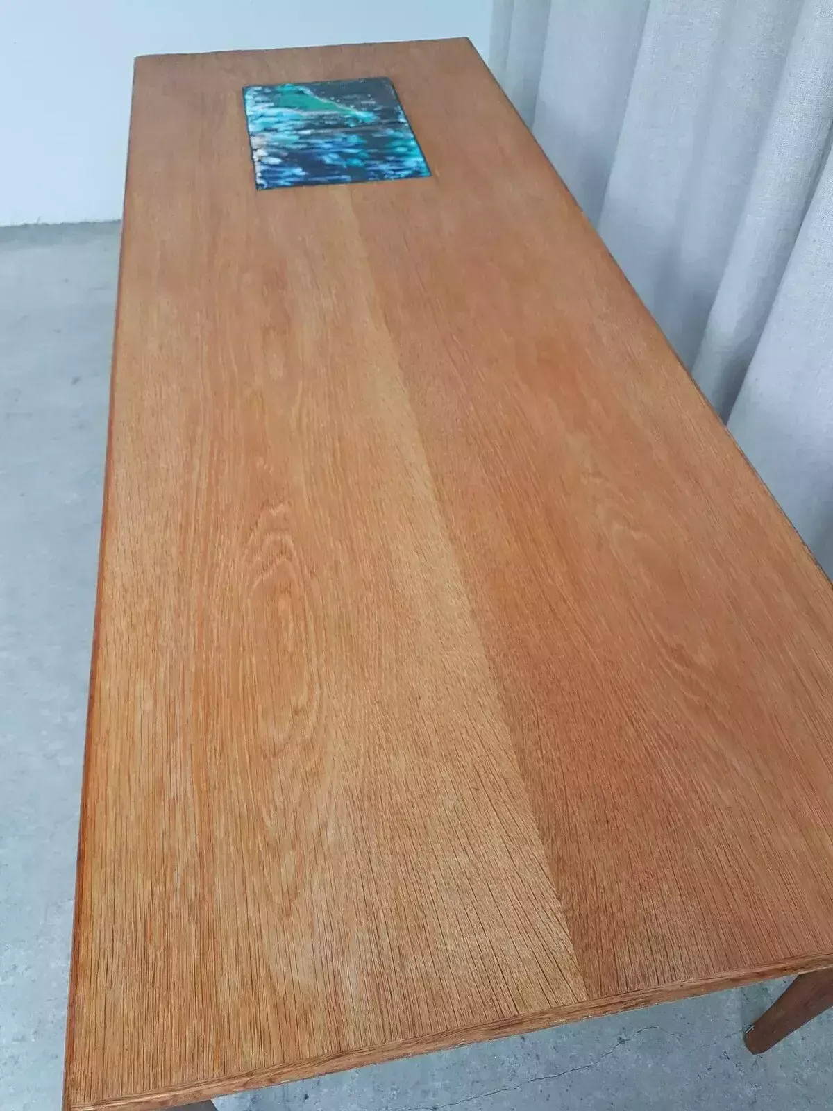 Vtg Mid Century Large Danish Oak Abstract Coffee Table By J Ingvard Jensen photo vintage