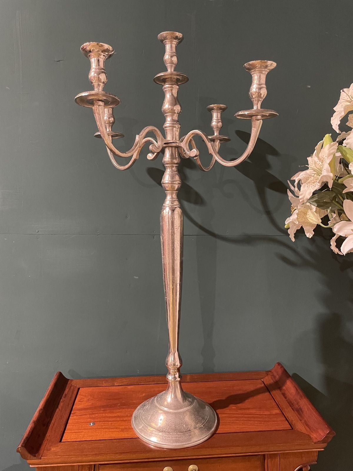 Large Decorative Metal Candelabra photo Home Decor