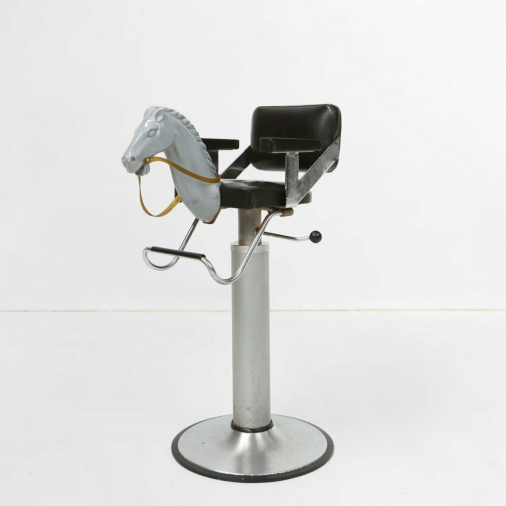 Children's Barber Chair With Horse Head, Belgium, 1950s