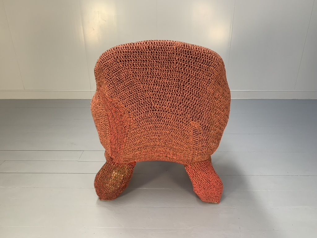 photo for sale Jordyn Rachel Gardiner “Udder” Armchair & Stool – In Crochet Cotton Yarn