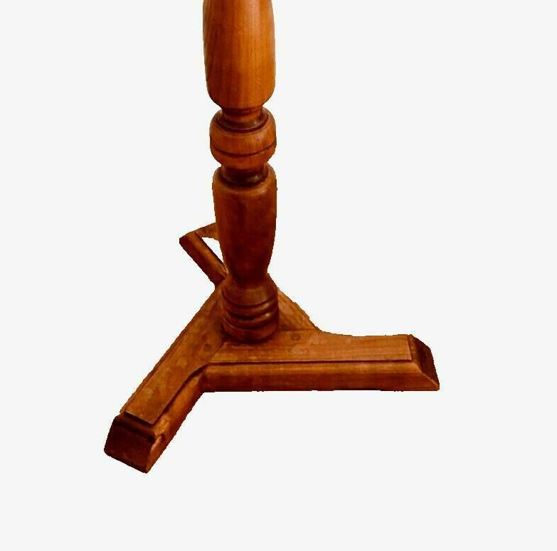 Louis Philippe Style Tripod Pedestal Table In Solid Walnut 20th Century photo Furniture