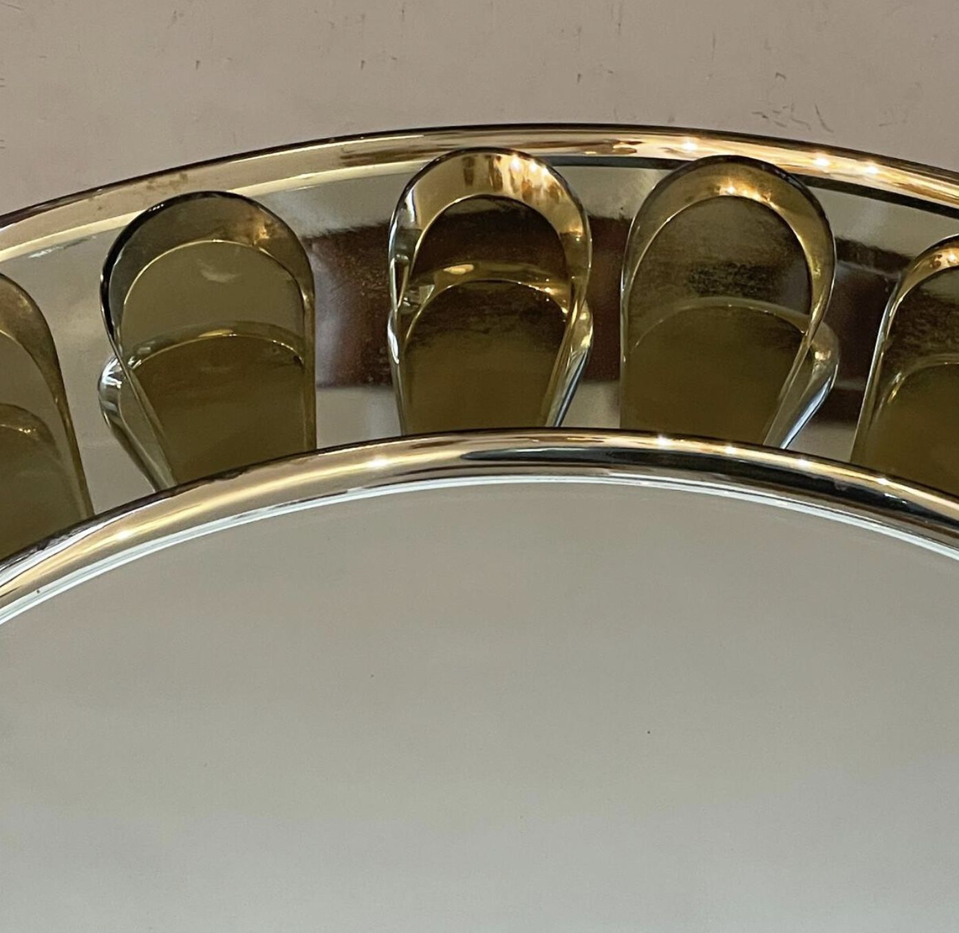 Flower Shaped Mirror By Max Ingrand For Fontana Arte, Italy, 1960s photo furniture