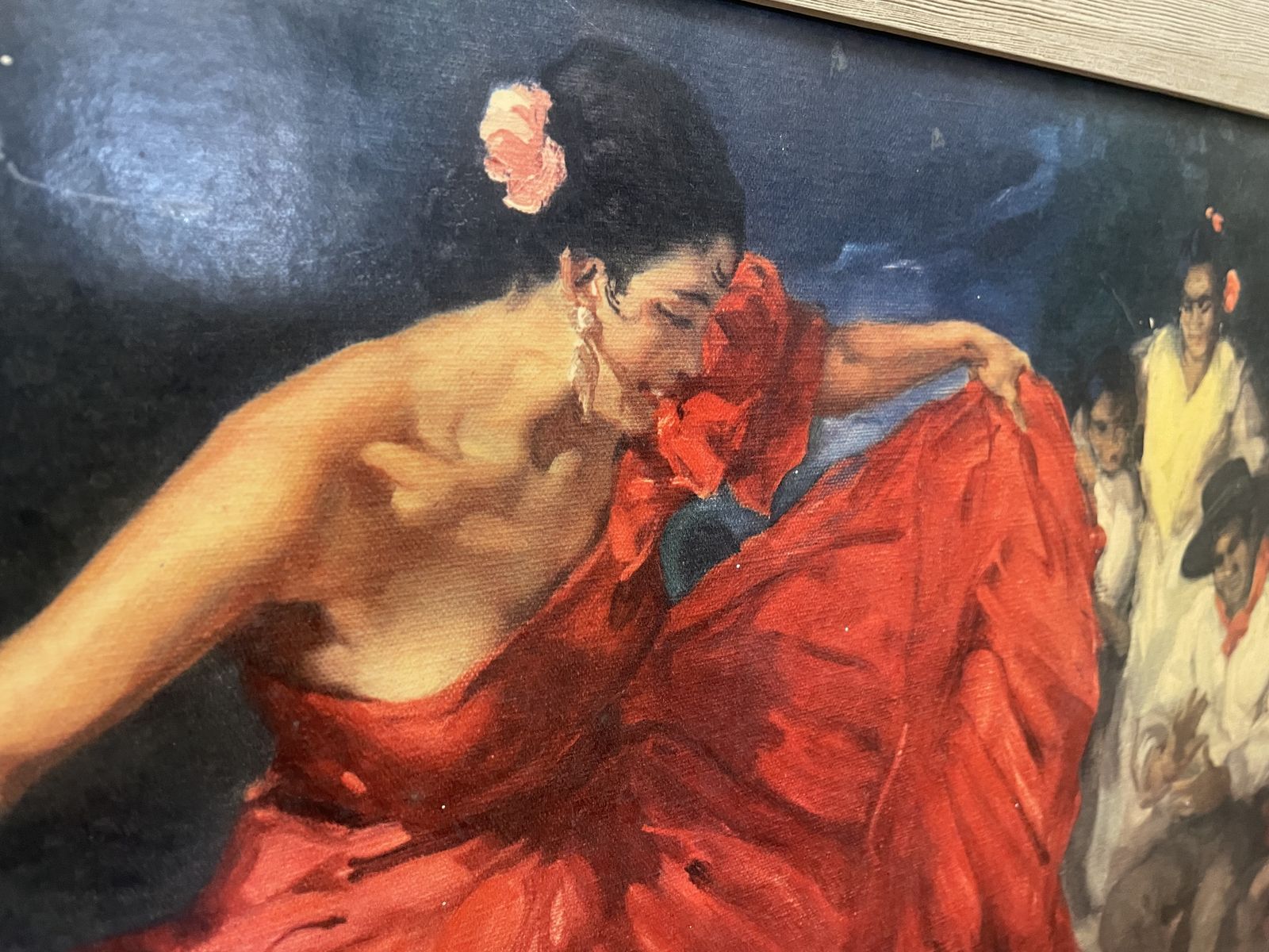 1950s Framed Print The Red Skirt F.R.S Clemente photo vinterior