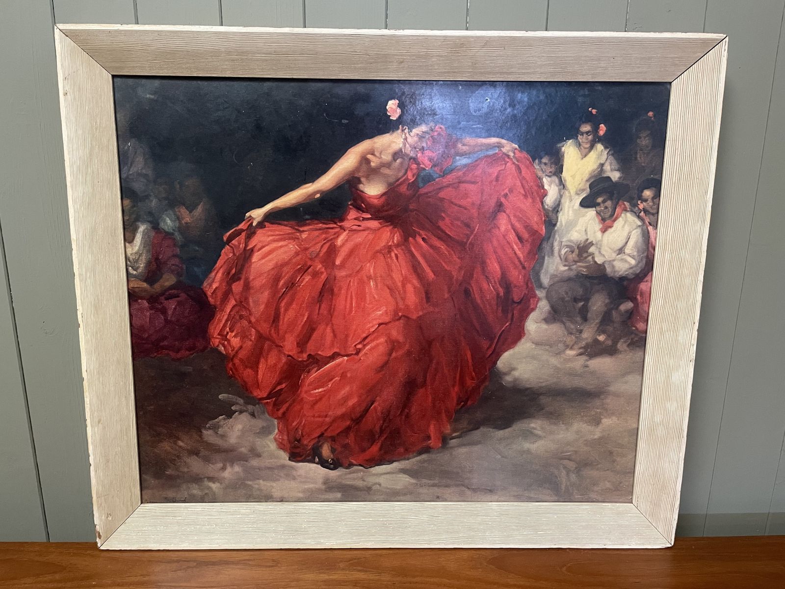 photo for sale 1950s Framed Print The Red Skirt F.R.S Clemente