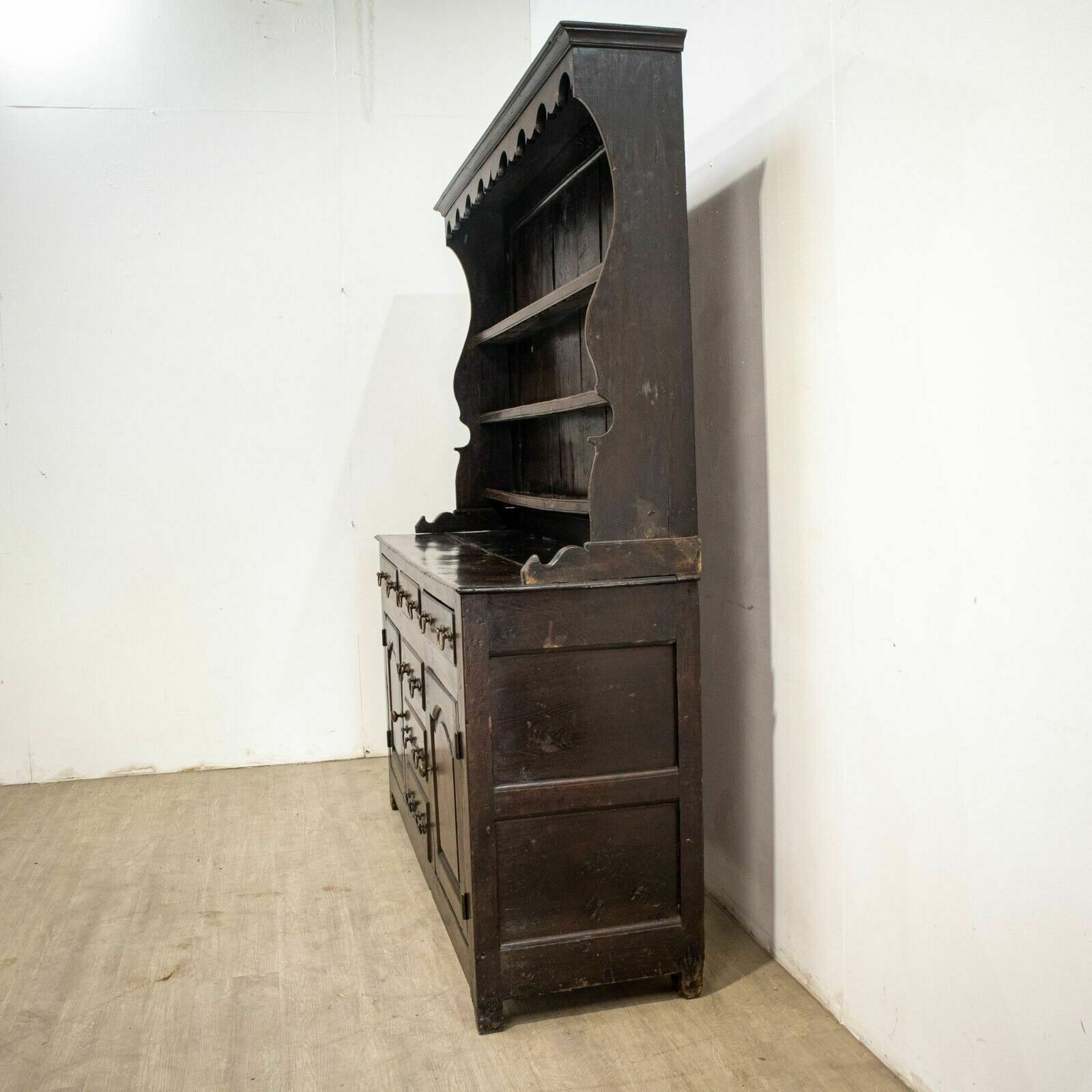 18th Century Oak Dresser With Plate Rack photo for sale