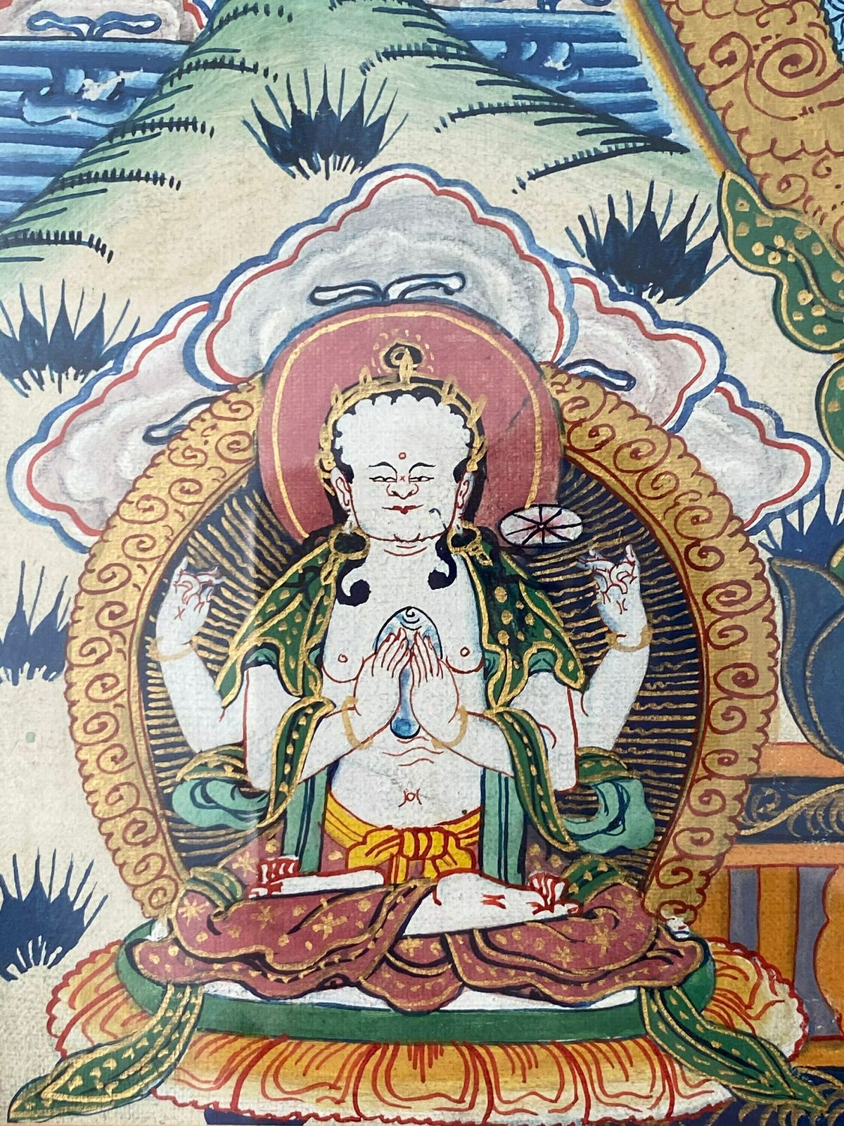 Original Keliki Painting, Balinese Art, Bali Art, Ubud Painting, Green Mount Print, Framed Art photo Art