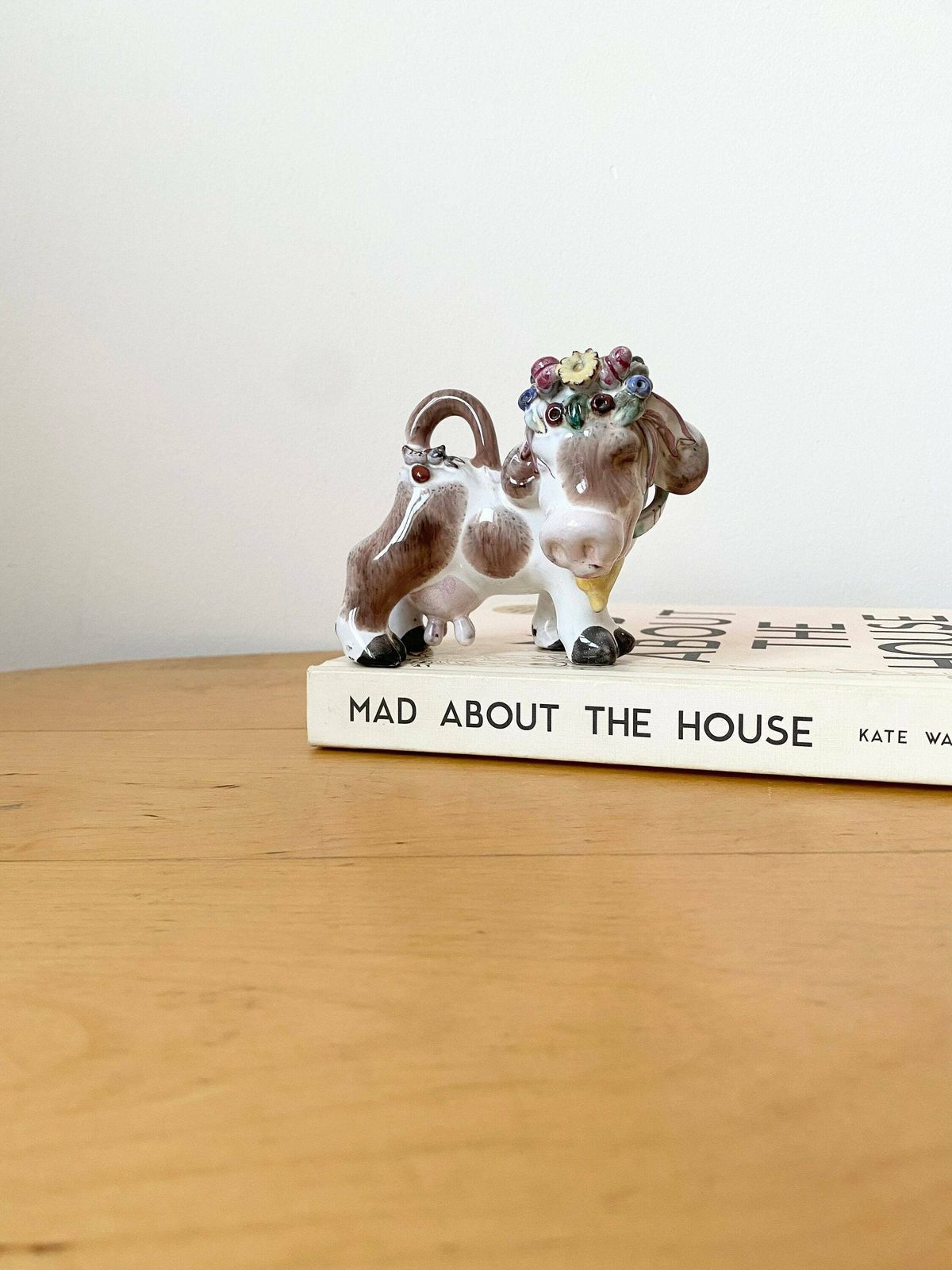 Vintage Austria Leopold Anzengruber Keramick Wien Cow Figurine