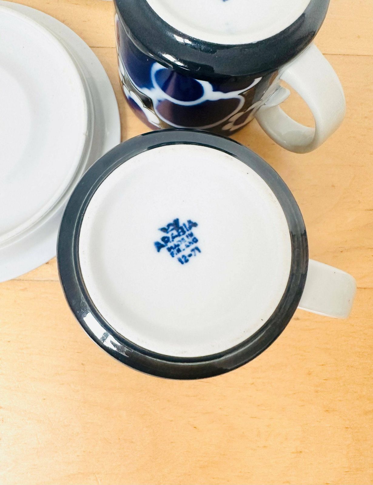 Arabia Finland Saara Pair Of Cup & Saucer, Design By Anja Jaatinen Winquist, Scandinavian Modern photo buy