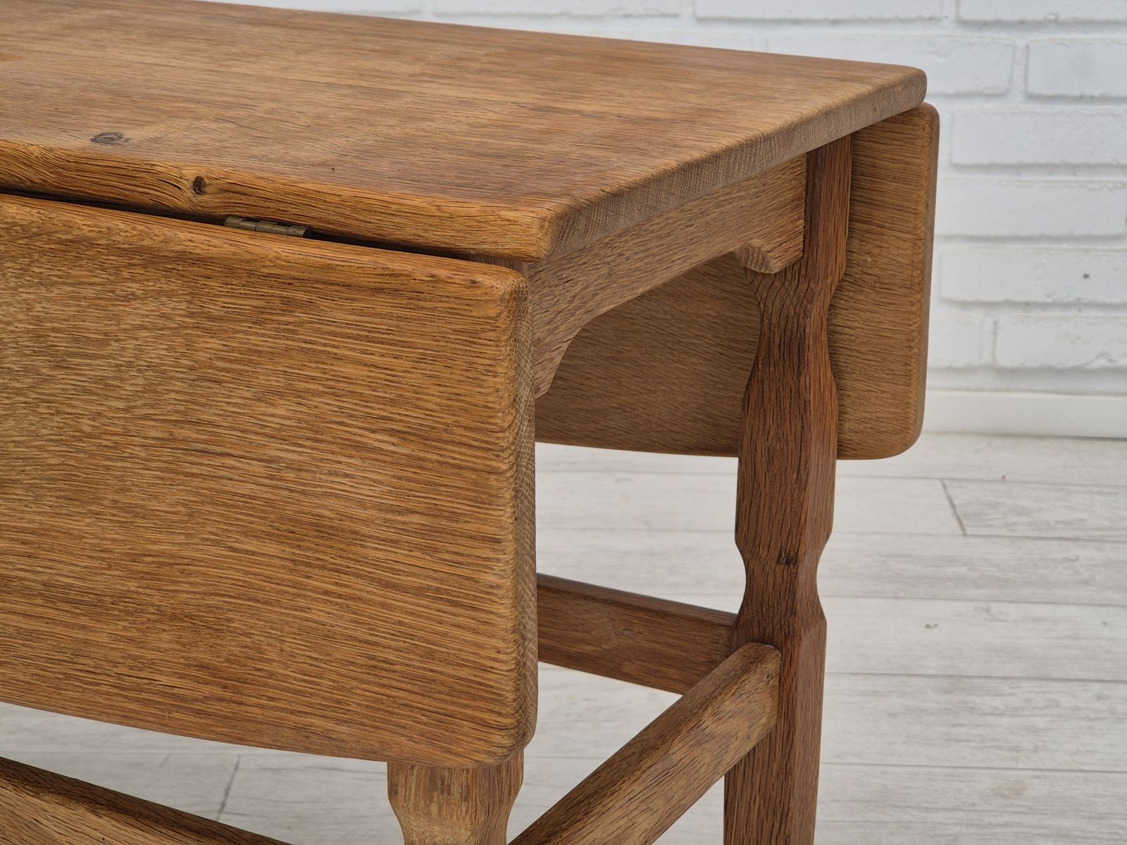 1970s, Danish Design By Henning Kjærnulf For Eg Kvalitetsmøbel, Foldable Table, Oak. photo for sale